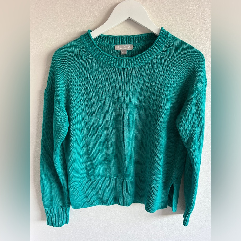 J. Crew Women's Teal Sweater NWOT XS